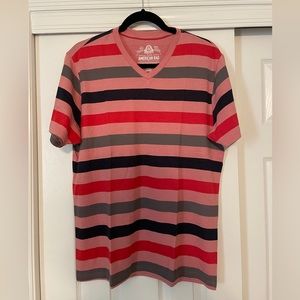 American Rag V Neck Stripe T-Shirt